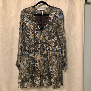 Free People Floral Flowy Dress